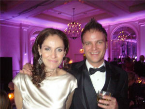 Actress Amy Brenneman and the artist